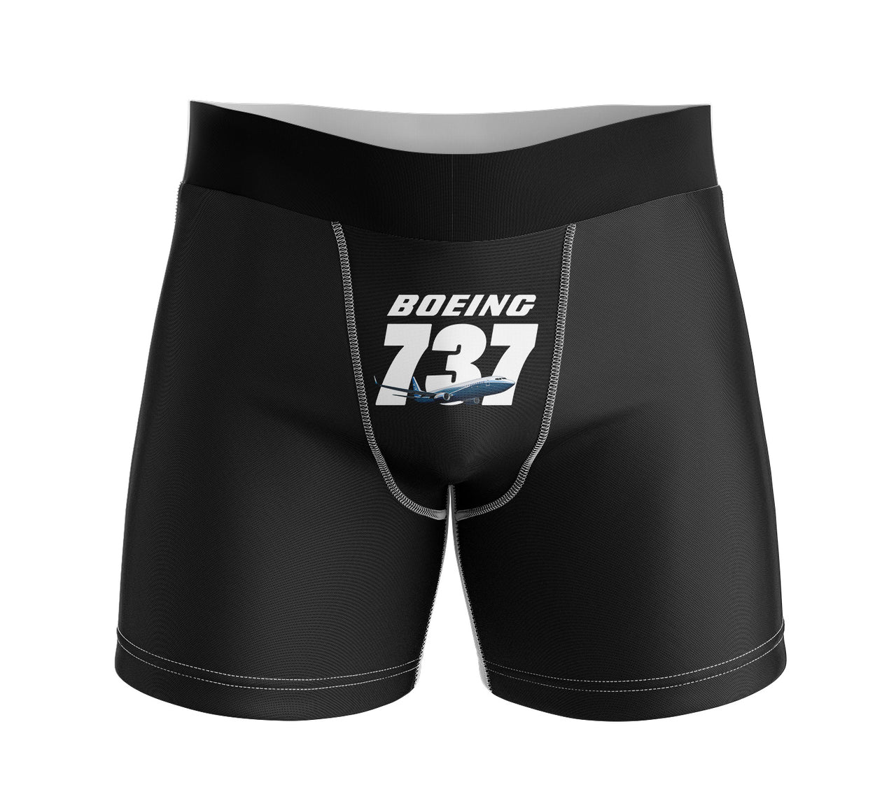 Super Boeing 737+Text Designed Men Boxers