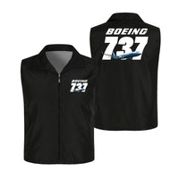 Thumbnail for Super Boeing 737+Text Designed Thin Style Vests