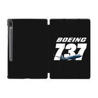 Thumbnail for Super Boeing 737+Text Designed Samsung Tablet Cases