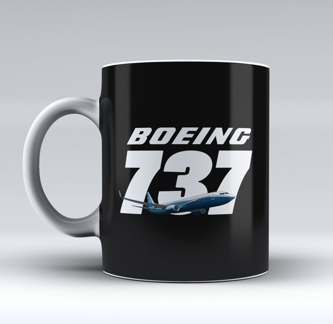 Super Boeing 737+Text Designed Mugs