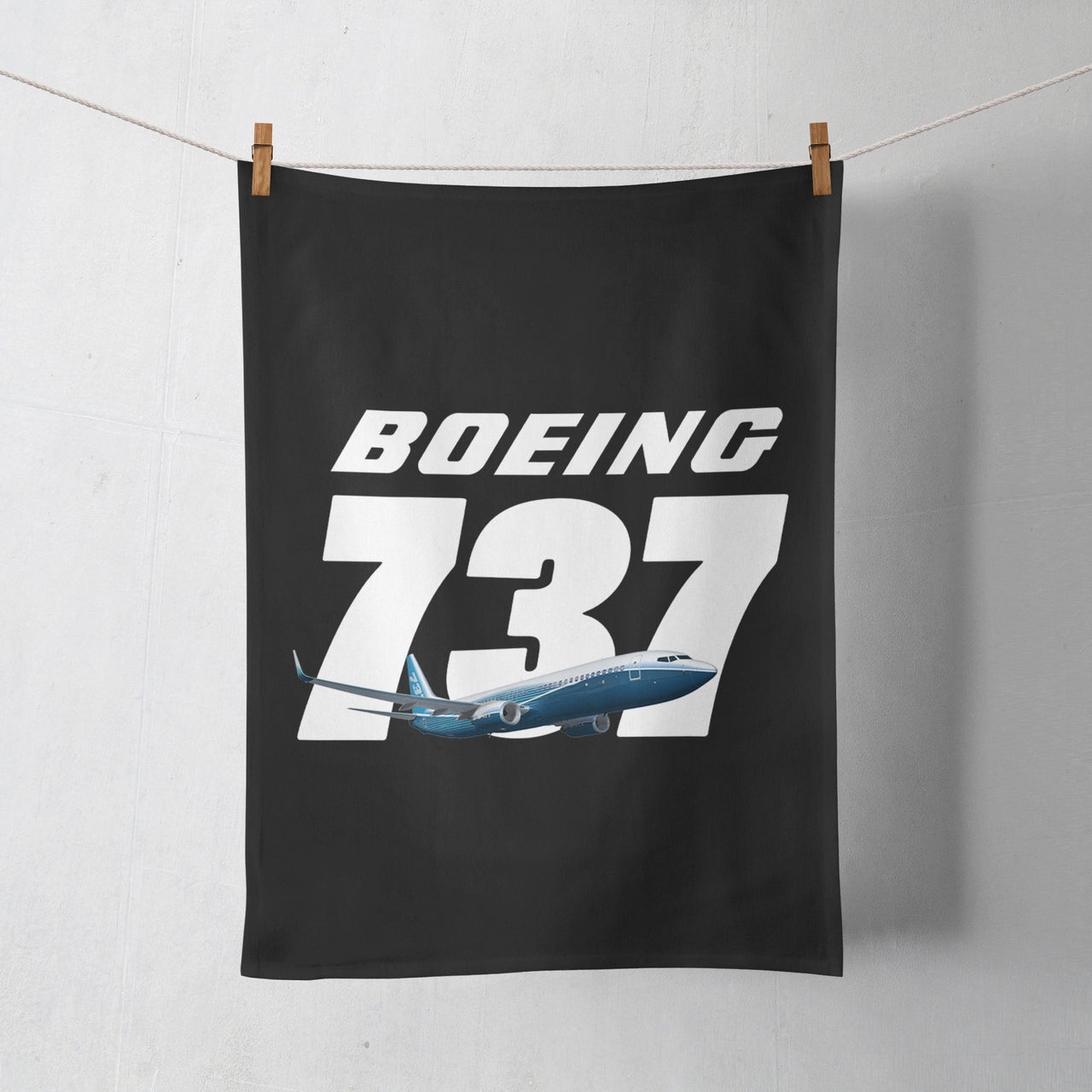 Super Boeing 737+Text Designed Towels
