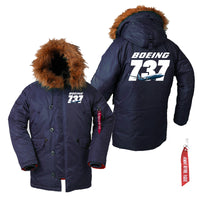 Thumbnail for Super Boeing 737+Text Designed Parka Bomber Jackets