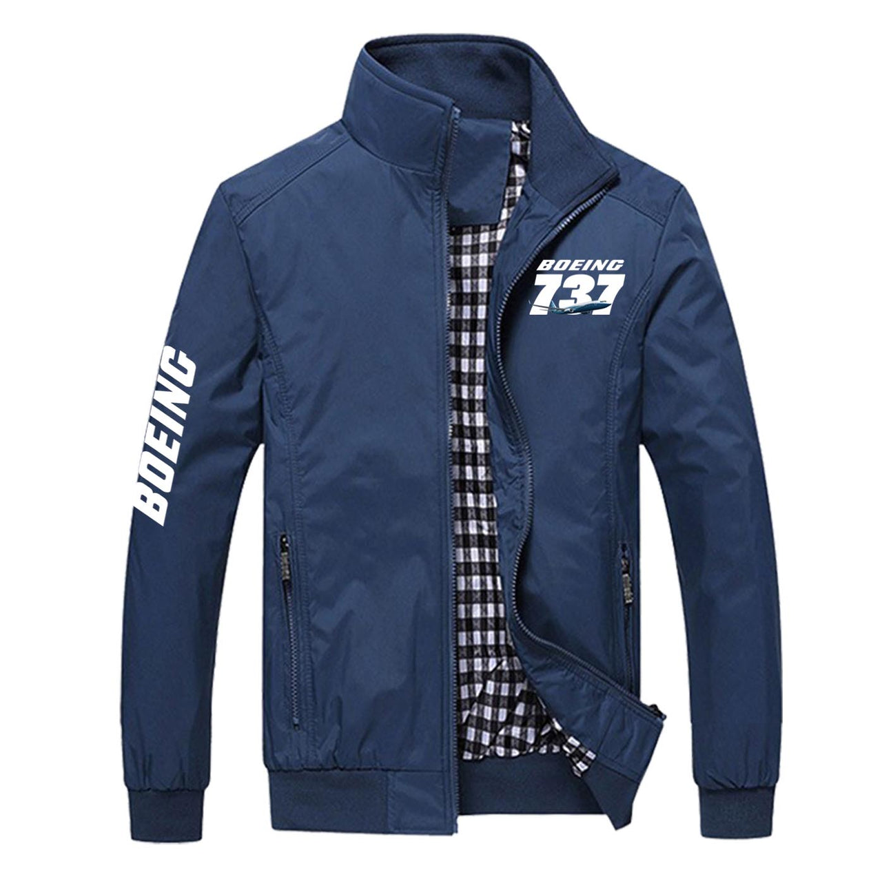 Super Boeing 737+Text Designed Stylish Jackets