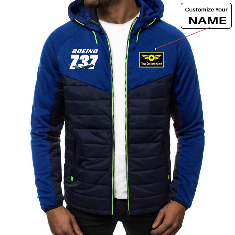 Super Boeing 737+Text Designed Sportive Jackets
