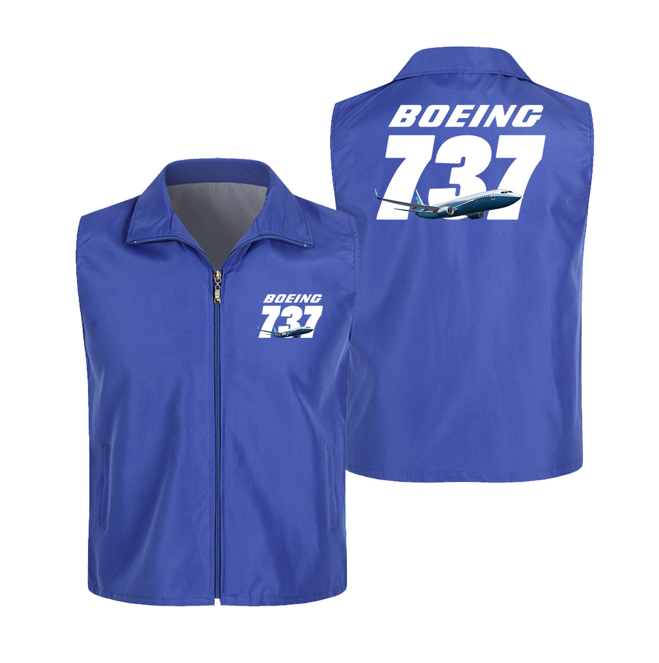 Super Boeing 737+Text Designed Thin Style Vests