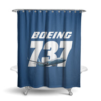 Thumbnail for Super Boeing 737+Text Designed Shower Curtains