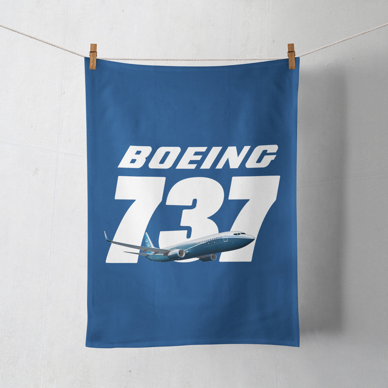 Super Boeing 737+Text Designed Towels