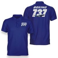 Thumbnail for Super Boeing 737+Text Designed Double Side Polo T-Shirts