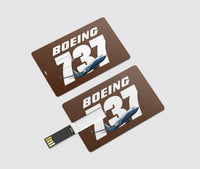 Thumbnail for Super Boeing 737+Text Designed USB Cards