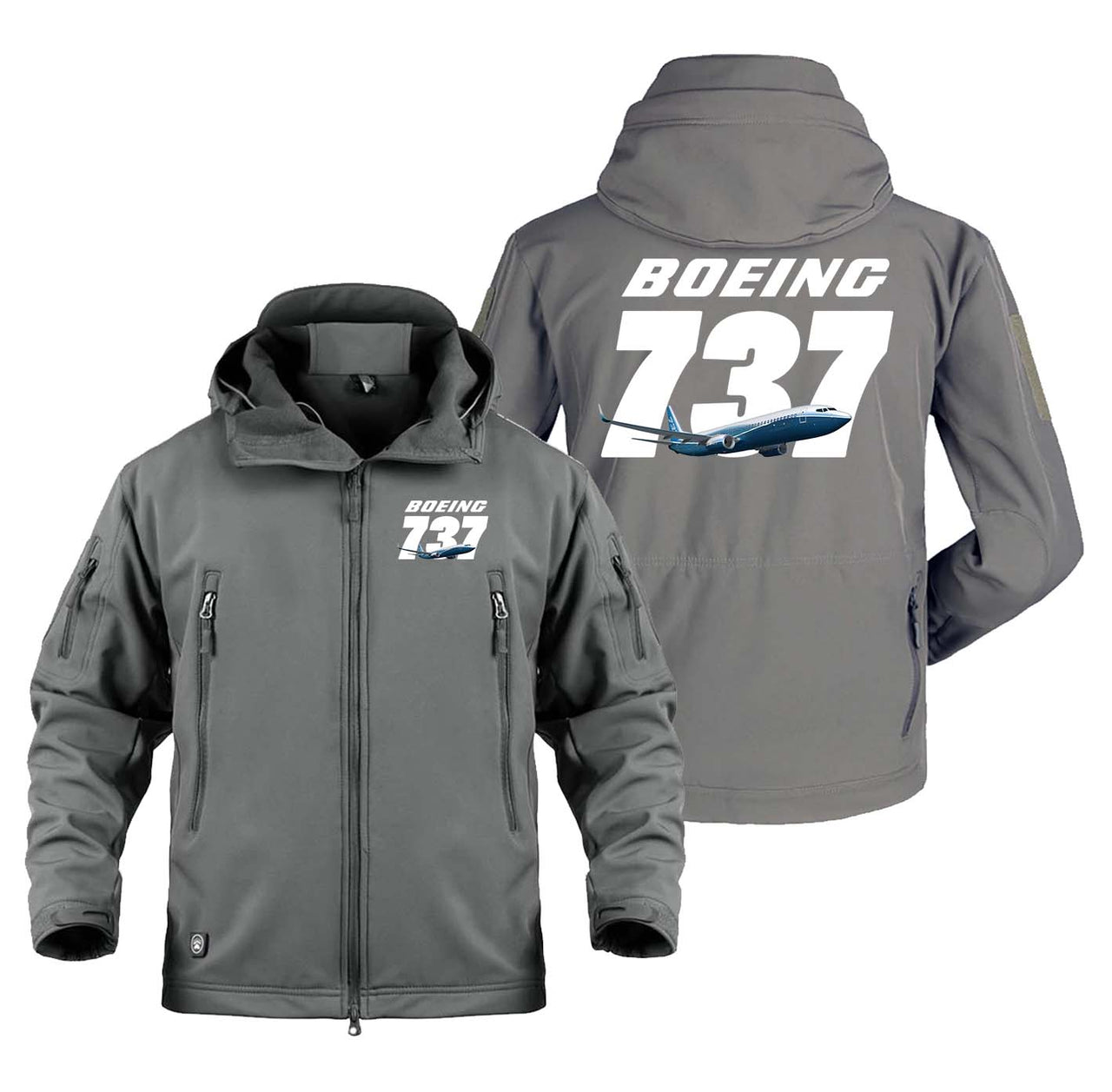 Super Boeing 737+Text Designed Military Jackets (Customizable)