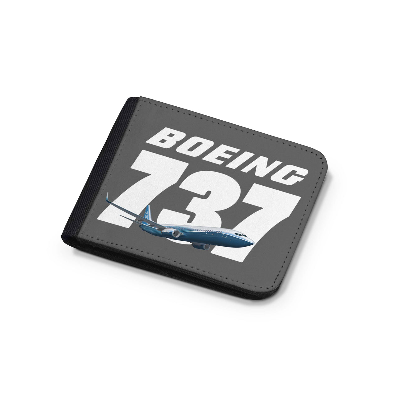 Super Boeing 737+Text Designed Wallets