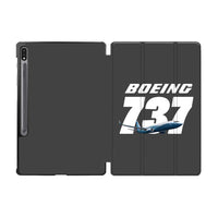 Thumbnail for Super Boeing 737+Text Designed Samsung Tablet Cases