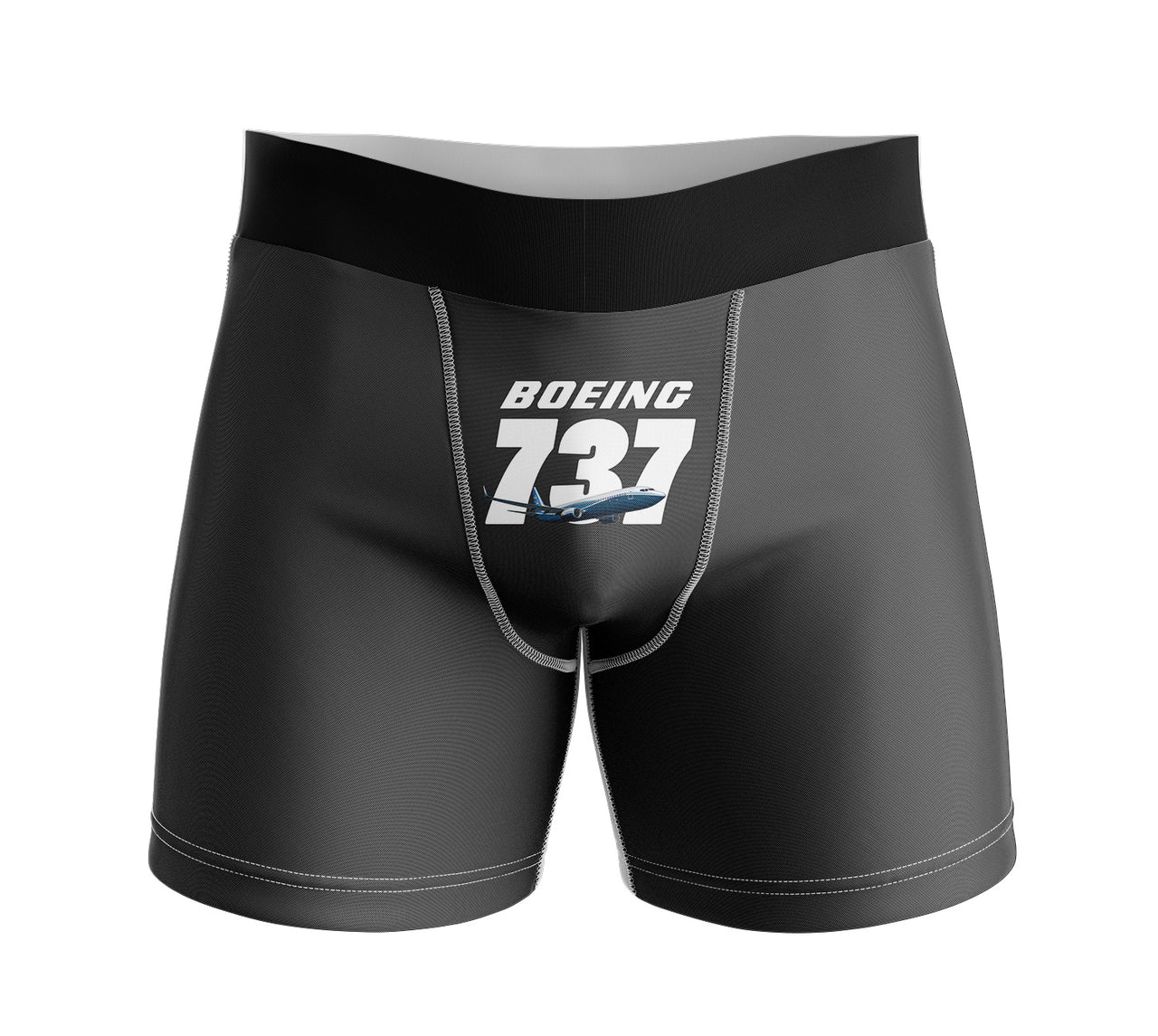Super Boeing 737+Text Designed Men Boxers
