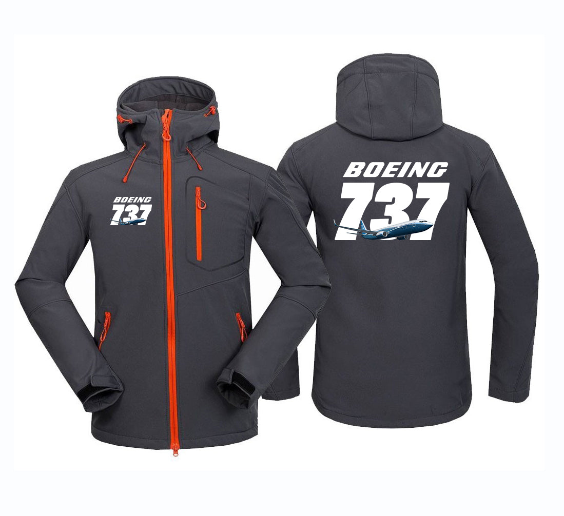 Super Boeing 737+Text Polar Style Jackets