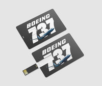 Thumbnail for Super Boeing 737+Text Designed USB Cards