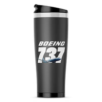 Thumbnail for Super Boeing 737+Text Designed Stainless Steel Travel Mugs