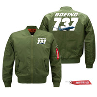 Thumbnail for Super Boeing 737+Text Designed Pilot Jackets (Customizable)