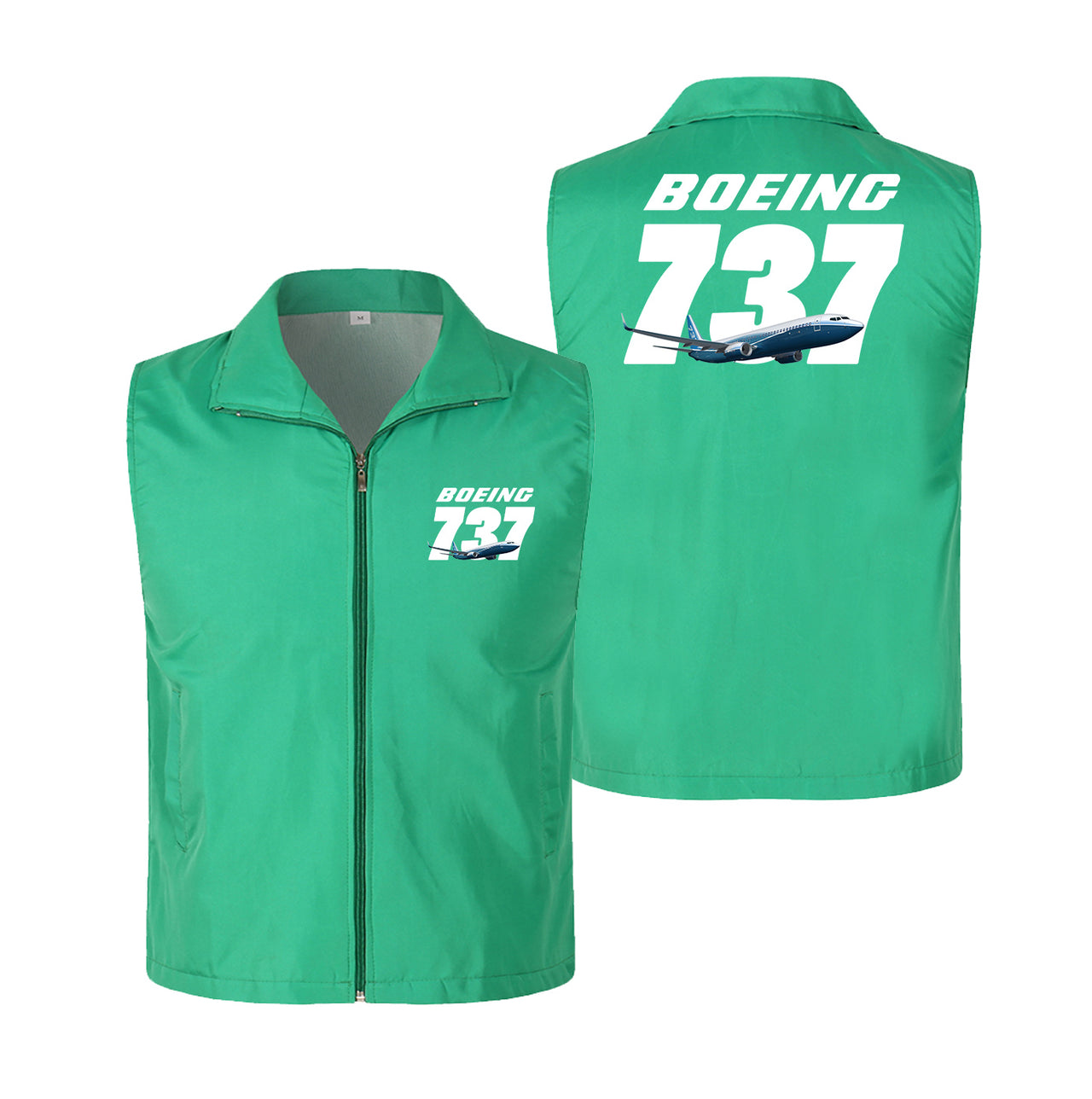 Super Boeing 737+Text Designed Thin Style Vests