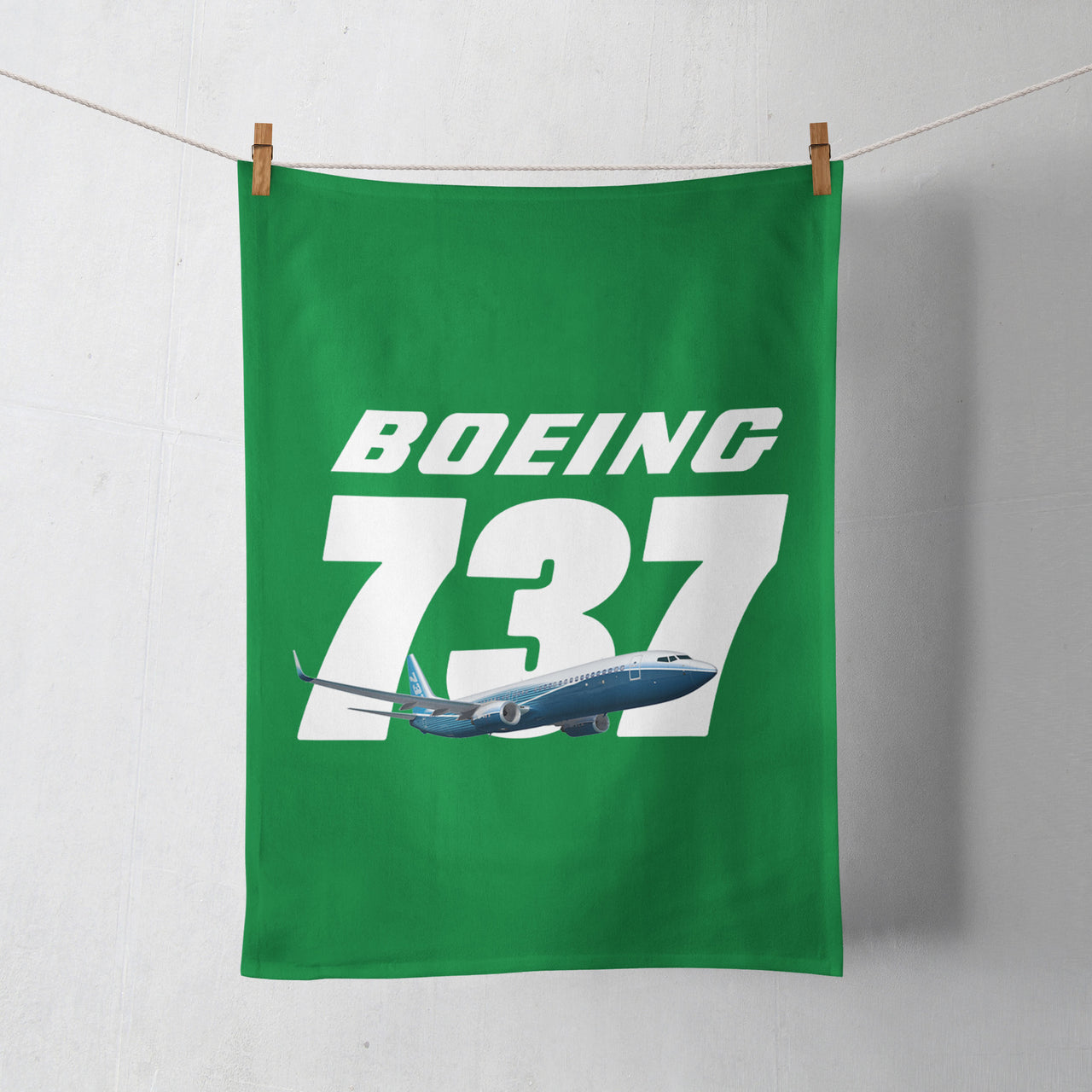 Super Boeing 737+Text Designed Towels