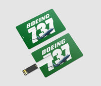 Thumbnail for Super Boeing 737+Text Designed USB Cards