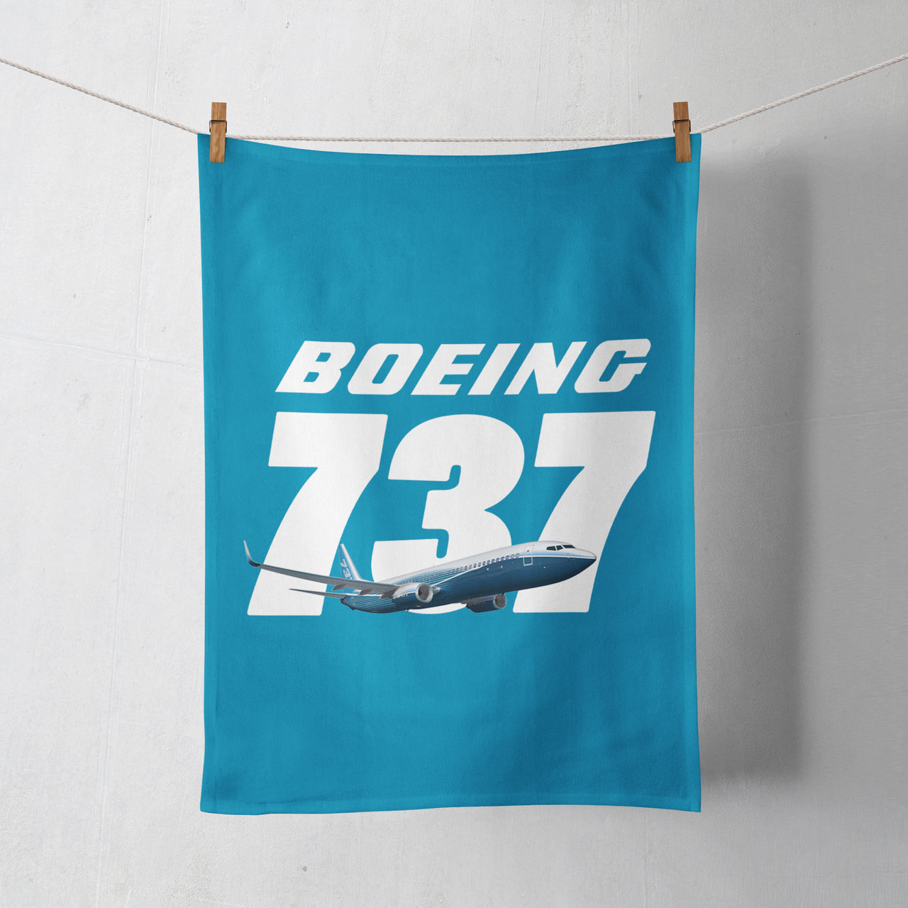 Super Boeing 737+Text Designed Towels