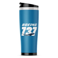 Thumbnail for Super Boeing 737+Text Designed Stainless Steel Travel Mugs