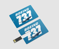 Thumbnail for Super Boeing 737+Text Designed USB Cards