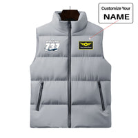 Thumbnail for Super Boeing 737+Text Designed Puffy Vests