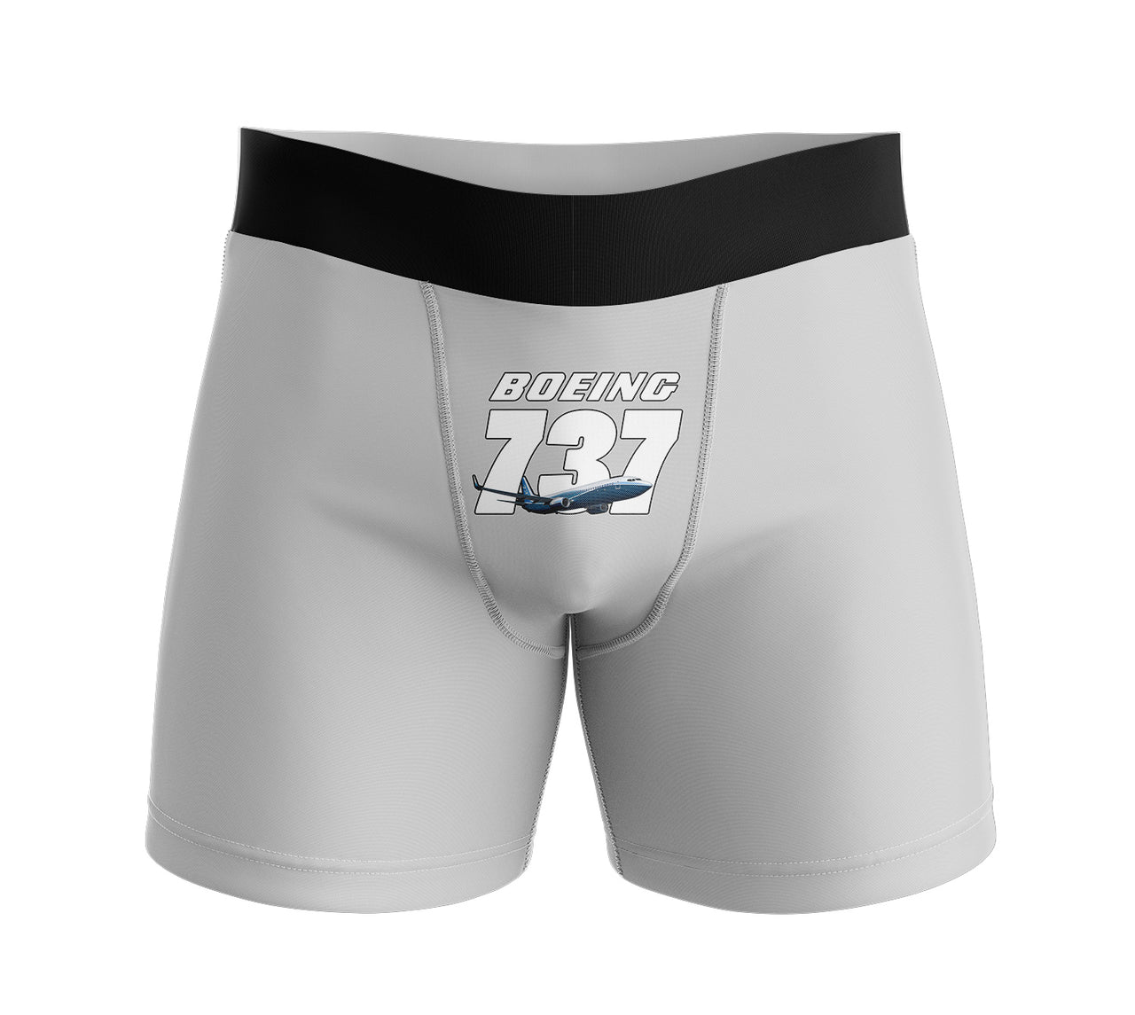 Super Boeing 737+Text Designed Men Boxers