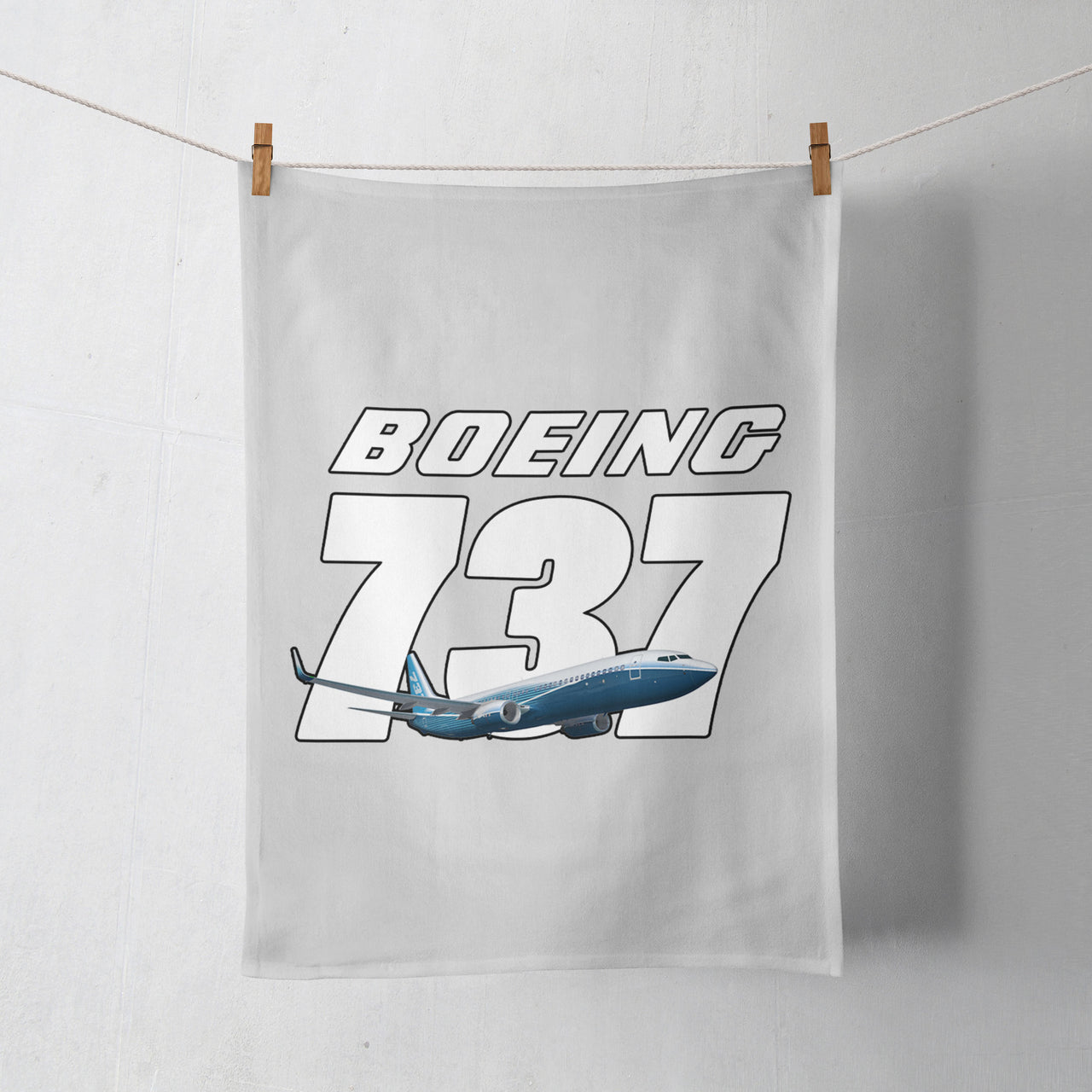 Super Boeing 737+Text Designed Towels