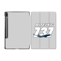 Thumbnail for Super Boeing 737+Text Designed Samsung Tablet Cases