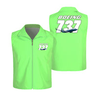 Thumbnail for Super Boeing 737+Text Designed Thin Style Vests