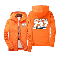 Thumbnail for Super Boeing 737+Text Designed Windbreaker Jackets