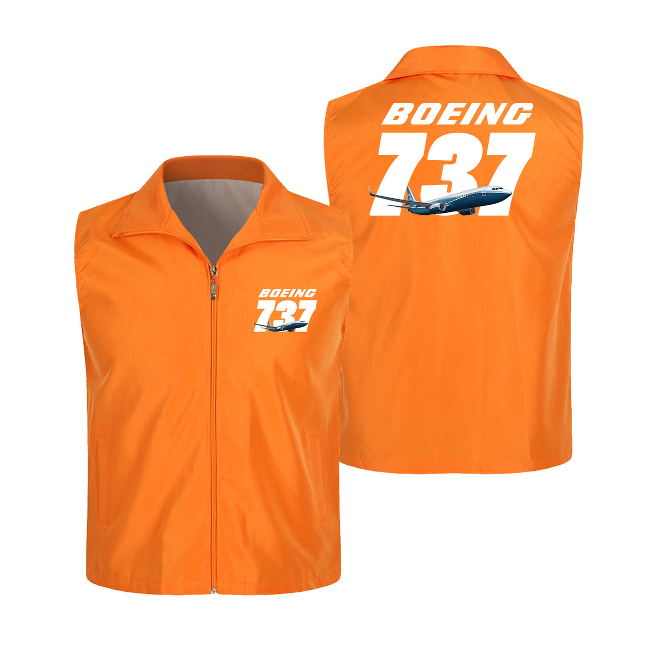 Super Boeing 737+Text Designed Thin Style Vests