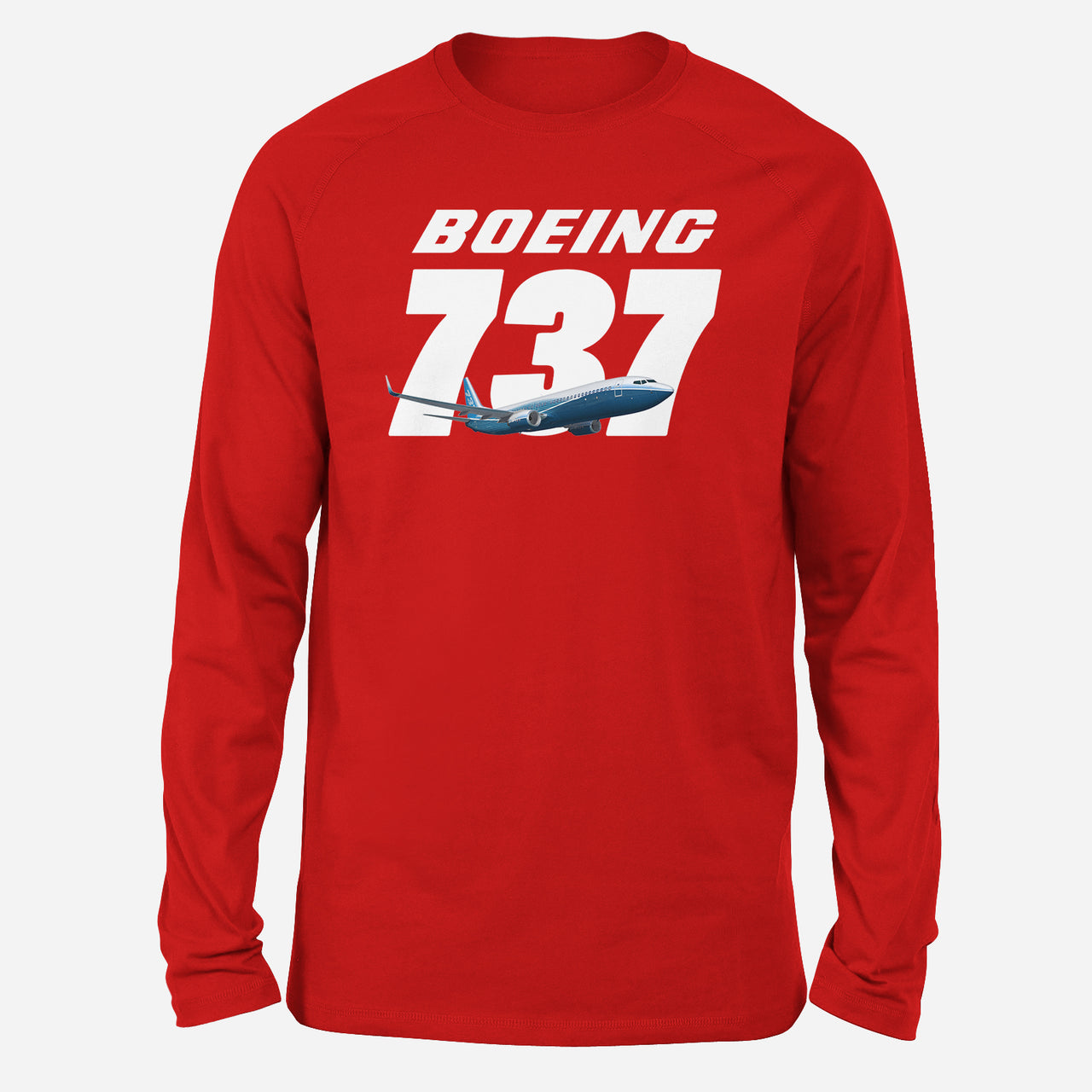 Super Boeing 737+Text Designed Long-Sleeve T-Shirts