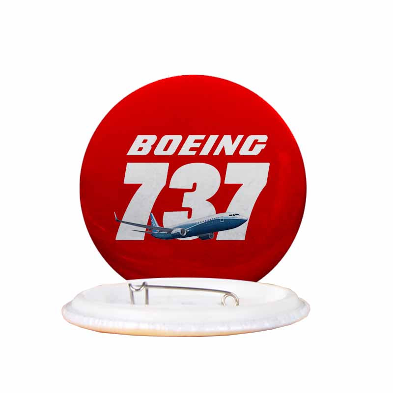 Super Boeing 737+Text Designed Pins