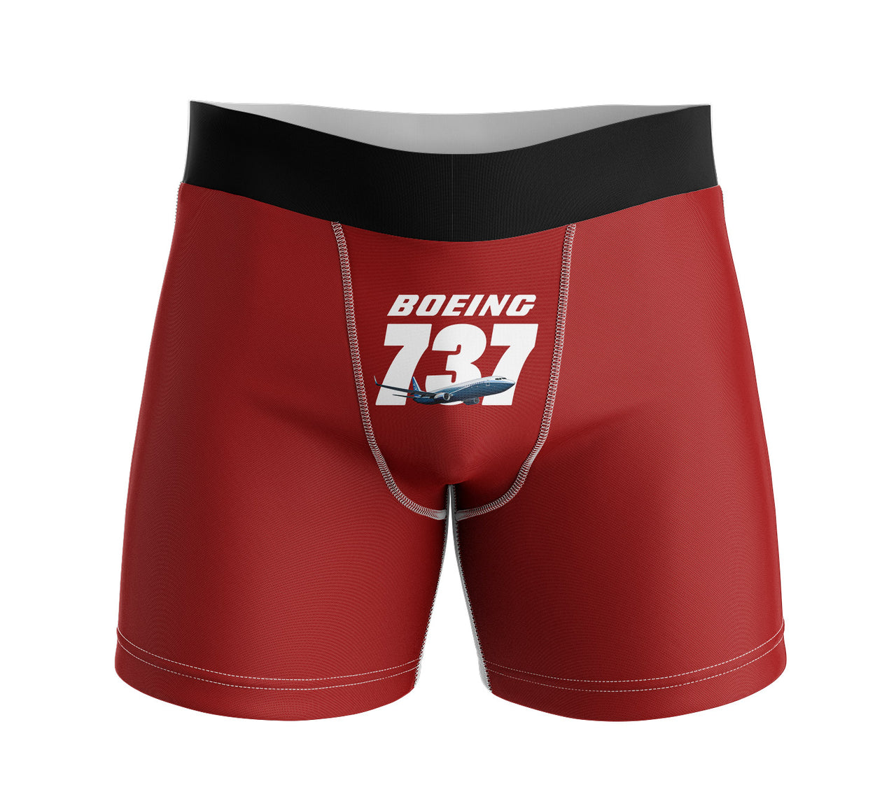Super Boeing 737+Text Designed Men Boxers
