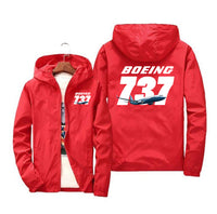Thumbnail for Super Boeing 737+Text Designed Windbreaker Jackets