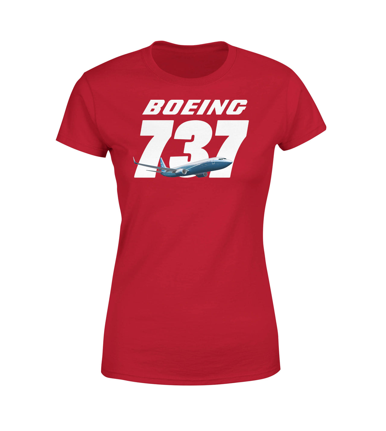 Super Boeing 737+Text Designed Women T-Shirts