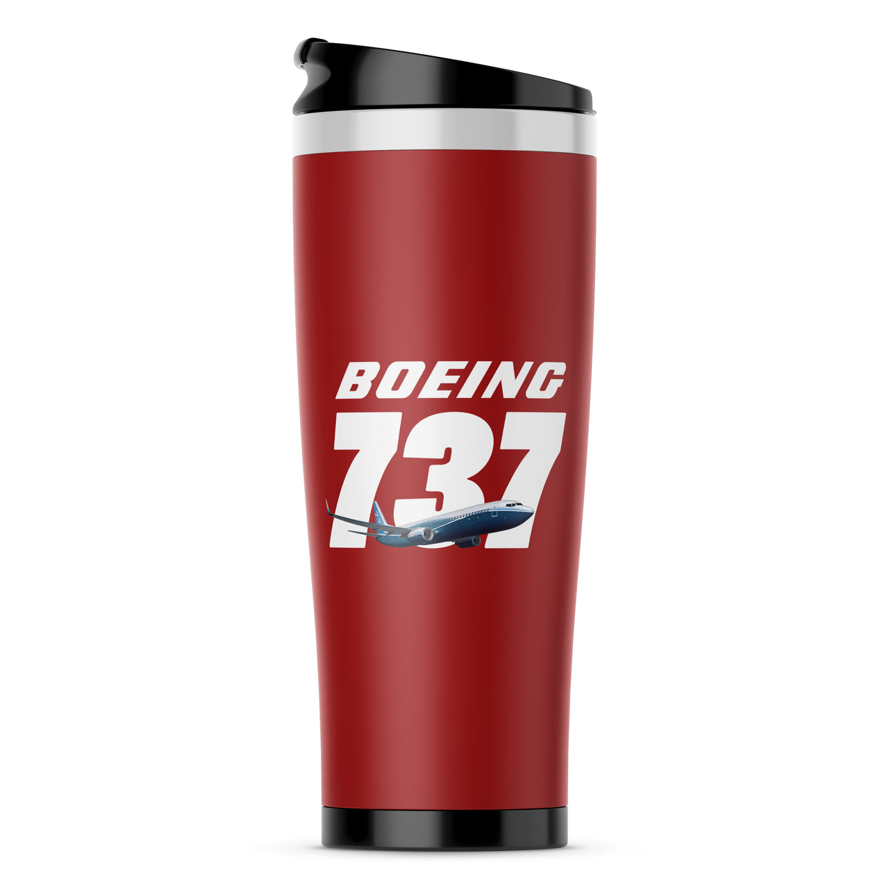 Super Boeing 737+Text Designed Travel Mugs