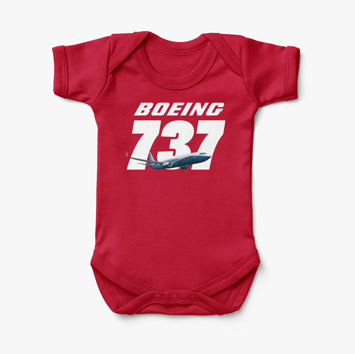 Super Boeing 737+Text Designed Baby Bodysuits