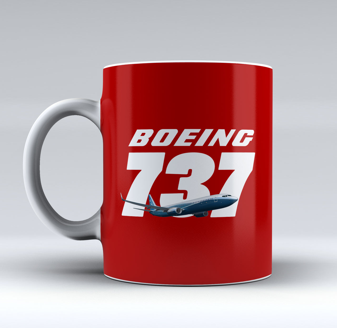 Super Boeing 737+Text Designed Mugs