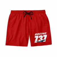 Thumbnail for Super Boeing 737+Text Designed Swim Trunks & Shorts