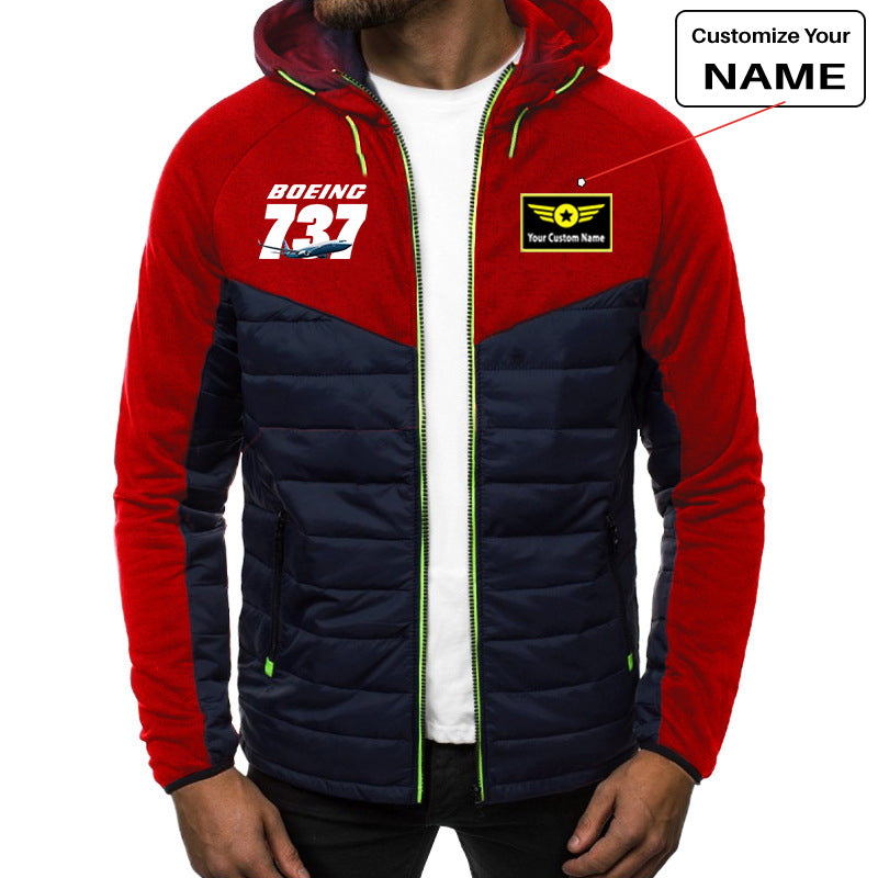 Super Boeing 737+Text Designed Sportive Jackets
