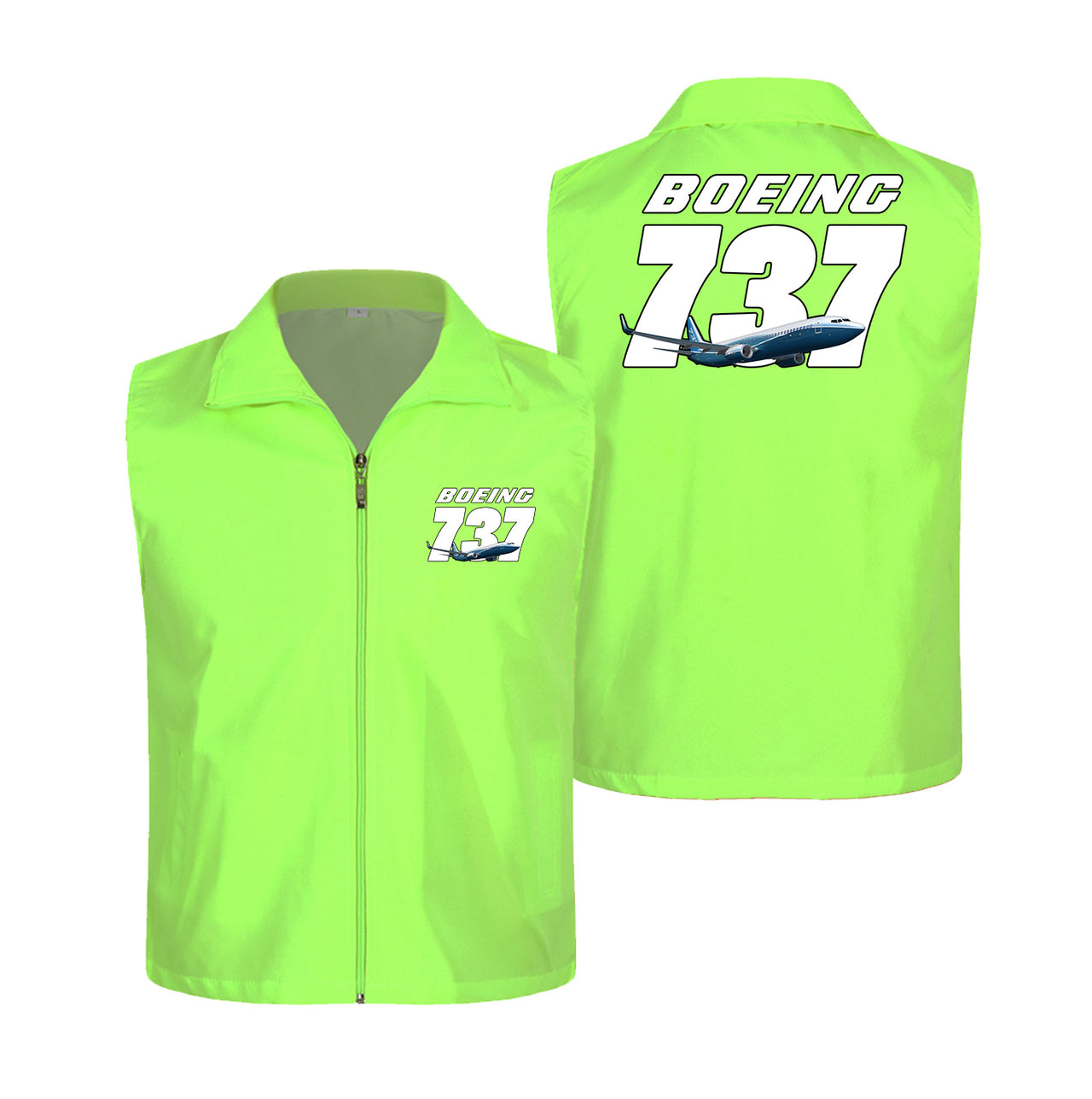 Super Boeing 737+Text Designed Thin Style Vests