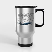 Thumbnail for Super Boeing 737+Text Designed Travel Mugs (With Holder)