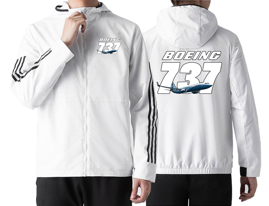 Super Boeing 737+Text Designed Sport Style Jackets