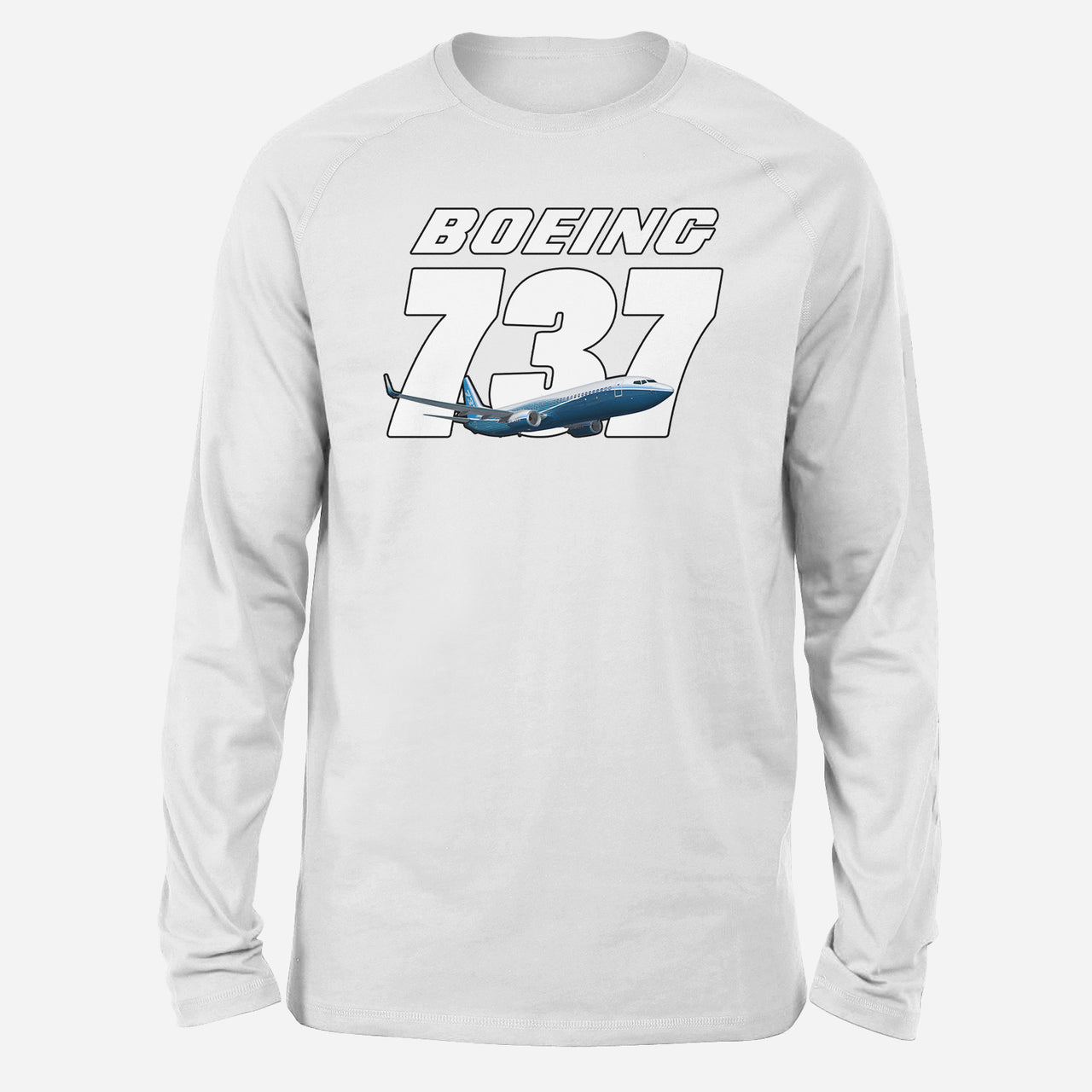 Super Boeing 737+Text Designed Long-Sleeve T-Shirts