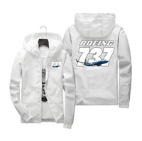 Thumbnail for Super Boeing 737+Text Designed Windbreaker Jackets