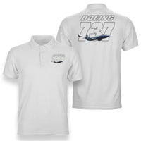 Thumbnail for Super Boeing 737+Text Designed Double Side Polo T-Shirts